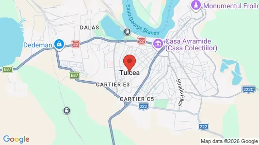 Apartments for rent i Tulcea - kort over placeringen