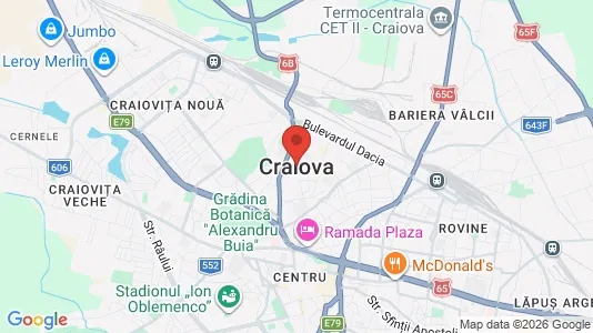 Apartments for rent i Craiova - kort over placeringen