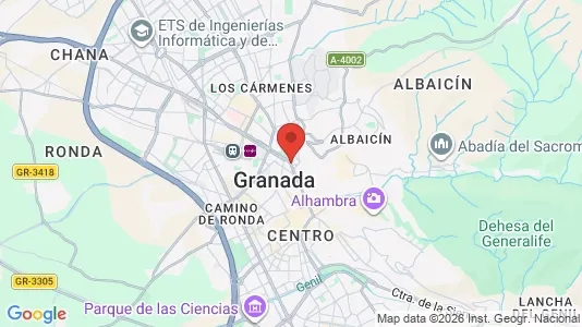 Apartments for rent i Granada - kort over placeringen