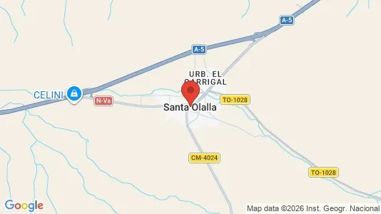 Apartments for rent i Santa Olalla - kort over placeringen