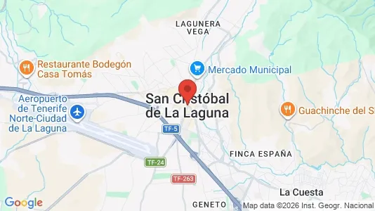 Apartments for rent i San Cristóbal de La Laguna - kort over placeringen