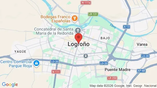 Apartments for rent i Logroño - kort over placeringen