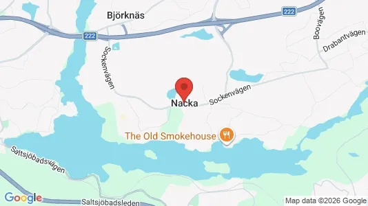 Apartments for rent i Nacka - kort over placeringen