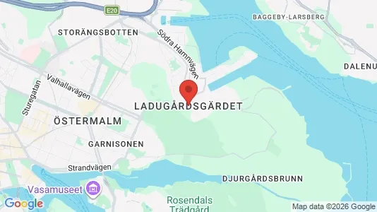 Apartments for rent i Gärdet/Djurgården - kort over placeringen