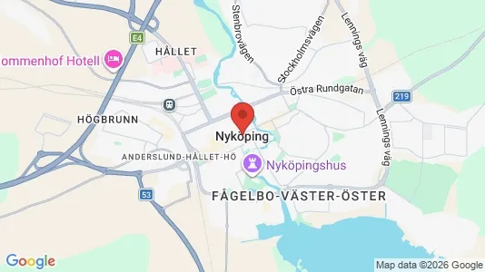 Apartments for rent i Nyköping - kort over placeringen