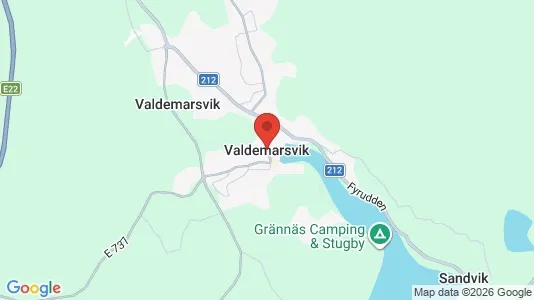 Apartments for rent i Valdemarsvik - kort over placeringen