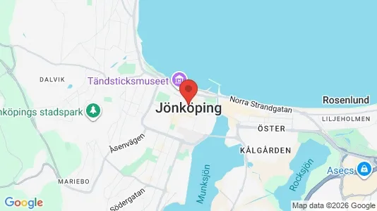 Apartments for rent i Jönköping - kort over placeringen