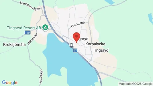 Apartments for rent i Tingsryd - kort over placeringen