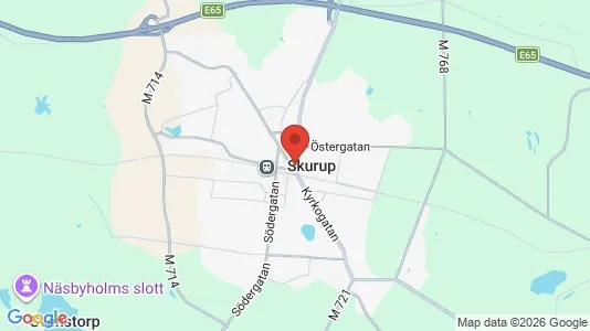 Houses for rent i Skurup - kort over placeringen