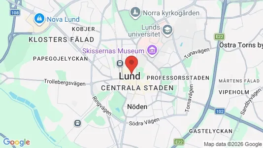 Apartments for rent i Lund - kort over placeringen