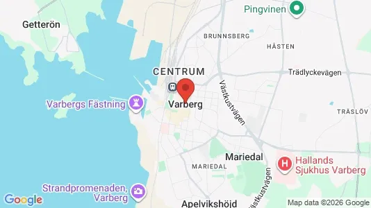 Apartments for rent i Varberg - kort over placeringen