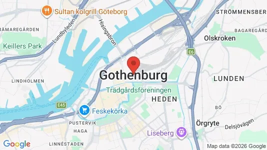 Apartments for rent i Gothenburg East - kort over placeringen