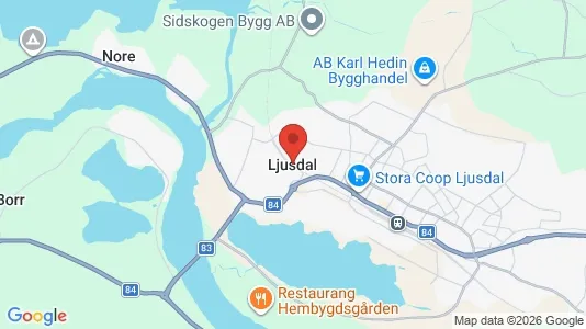 Houses for rent i Ljusdal - kort over placeringen