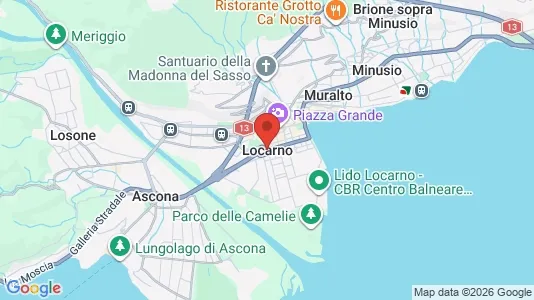 Apartments for rent i Locarno - kort over placeringen