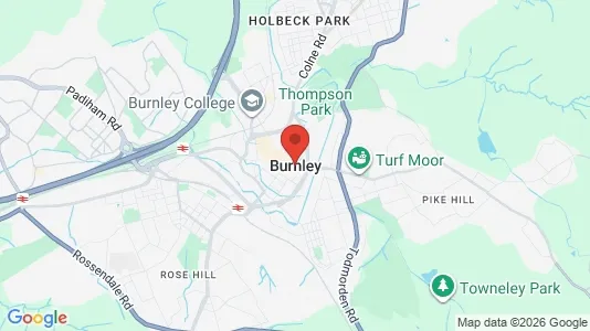 Apartments for rent i Burnley - Lancashire - kort over placeringen