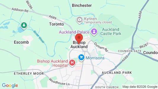 Apartments for rent i Bishop Auckland - County Durham - kort over placeringen