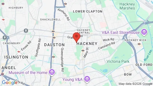 Apartments for rent i London E8 - kort over placeringen