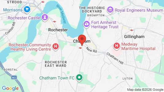 Apartments for rent i Chatham - Kent - kort over placeringen