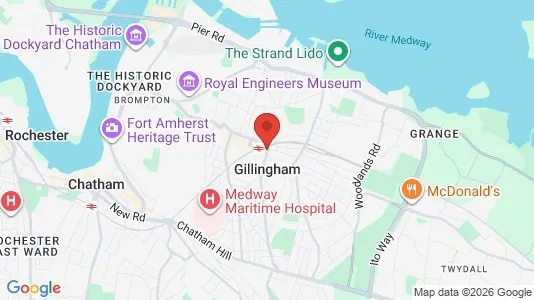 Apartments for rent i Gillingham - Kent - kort over placeringen