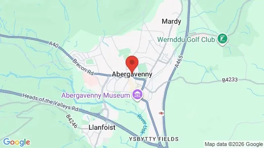 Houses for rent i Abergavenny - Gwent - kort over placeringen