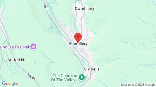 Houses for rent i Abertillery - Gwent - kort over placeringen