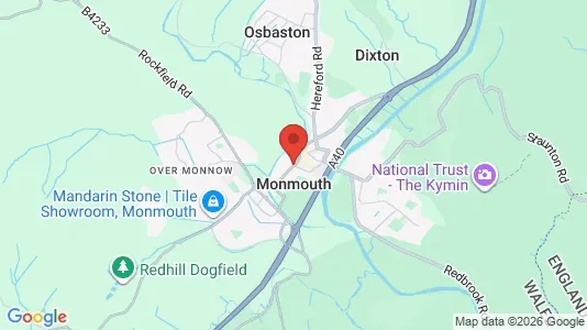 Apartments for rent i Monmouth - Gwent - kort over placeringen