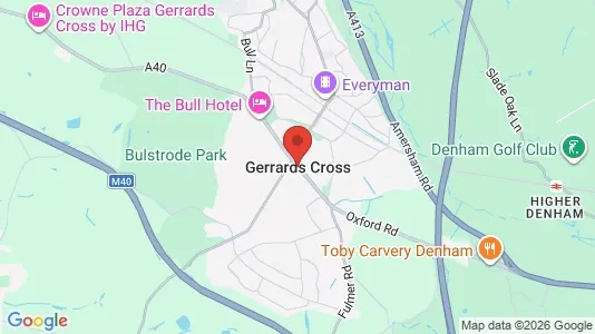 Houses for rent i Gerrards Cross - Buckinghamshire - kort over placeringen
