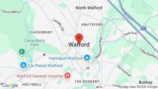 Apartments for rent i Watford - Hertfordshire - kort over placeringen