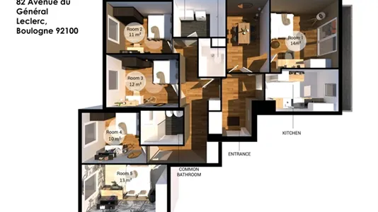 Rooms in Boulogne-Billancourt - photo 10