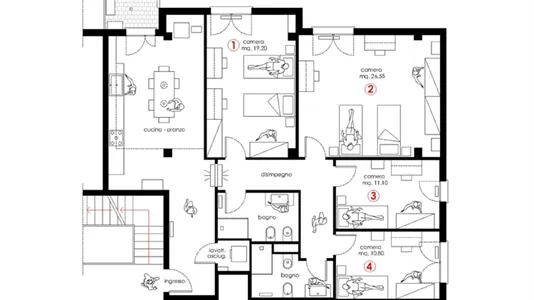 Rooms in Padua - photo 9