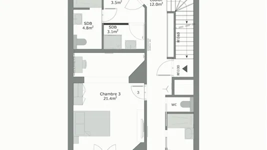 Rooms in Brussels Schaarbeek - photo 10