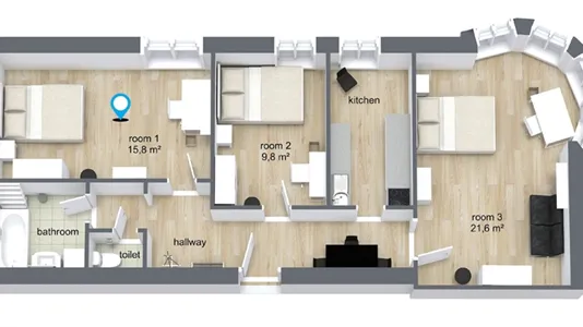 Rooms in Vienna Leopoldstadt - photo 7