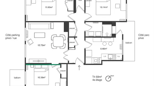 Rooms in Toulouse - photo 4