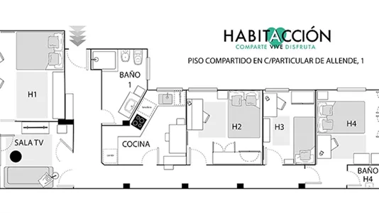 Rooms in Bilbao - photo 4