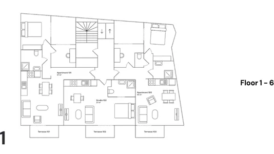 Apartments in Stad Antwerp - photo 1