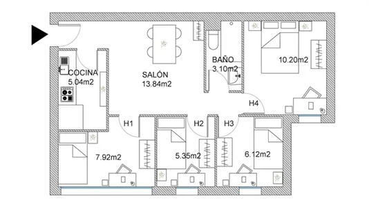 Rooms in Getafe - photo 10