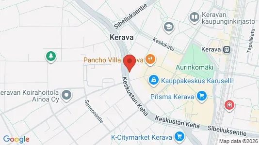 Apartments for rent i Kerava - kort over placeringen