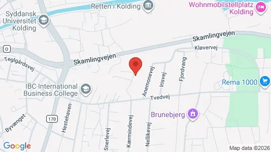 Apartments for rent i Kolding - kort over placeringen