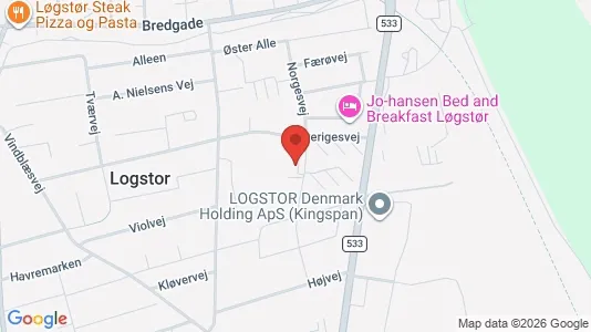Apartments for rent i Løgstør - kort over placeringen