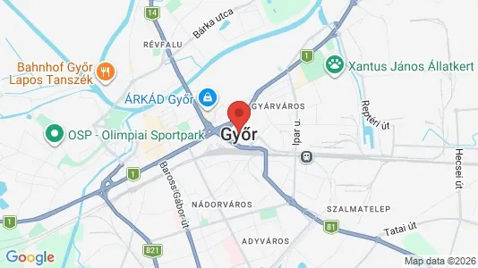 Apartments for rent in Győri - Photo from Google Street View