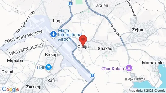 Houses for rent i Il-Gudja - kort over placeringen