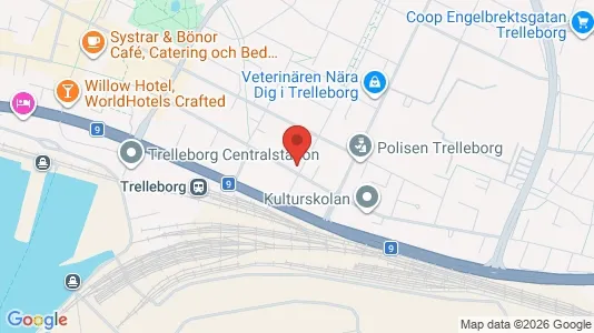 Apartments for rent i Trelleborg - kort over placeringen