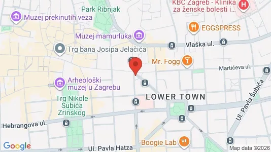 Apartments for rent i Zagreb Donji Grad - kort over placeringen