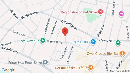 Apartments for rent i Skive - kort over placeringen