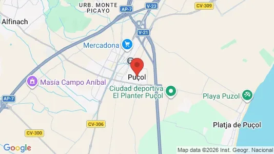 Apartments for rent in Puçol - Photo from Google Street View