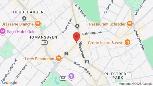 Apartments for rent i Oslo Frogner - kort over placeringen
