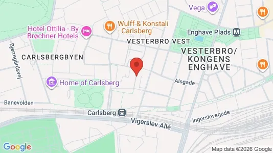Apartments for rent i Vesterbro - kort over placeringen
