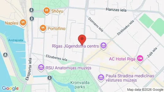 Apartments for rent i Riga Centrs - kort over placeringen