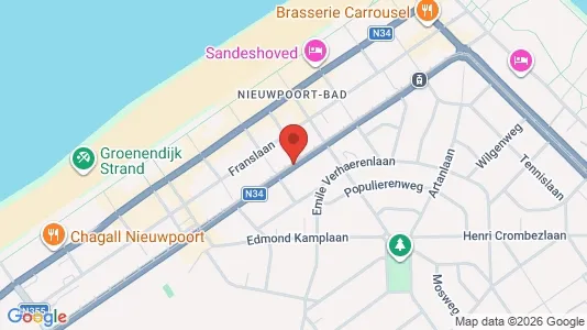 Apartments for rent i Nieuwpoort - kort over placeringen