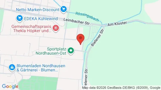 Apartments for rent i Nordhausen - kort over placeringen